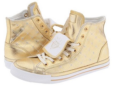 kids gold converse shoes